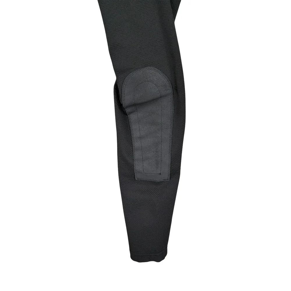 Kerrits Breeches S Kids Girls Equestrian Riding Pants Black Knee Patches Stretch